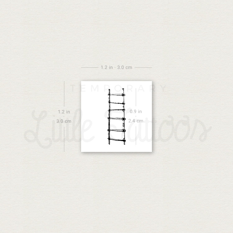 Ladder Temporary Tattoo - Set of 3
