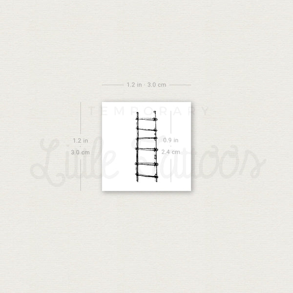 Ladder Temporary Tattoo - Set of 3