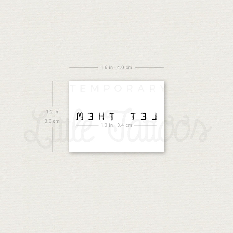 Uppercase Let Them Temporary Tattoo - Set of 3