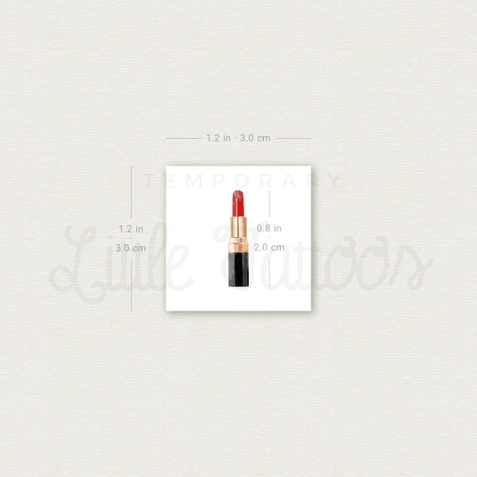 Lipstick Temporary Tattoo - Set of 3