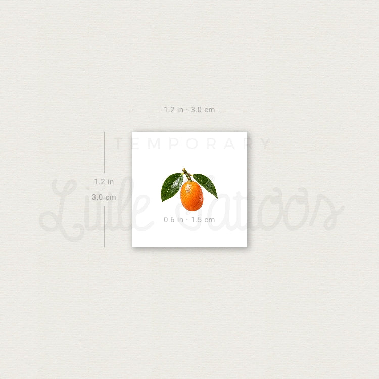 Little Kumquat Temporary Tattoo - Set of 3