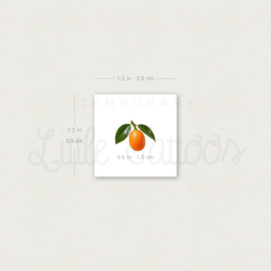 Little Kumquat Temporary Tattoo - Set of 3