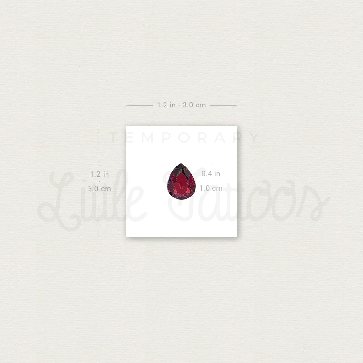 Ruby Temporary Tattoo - Set of 3