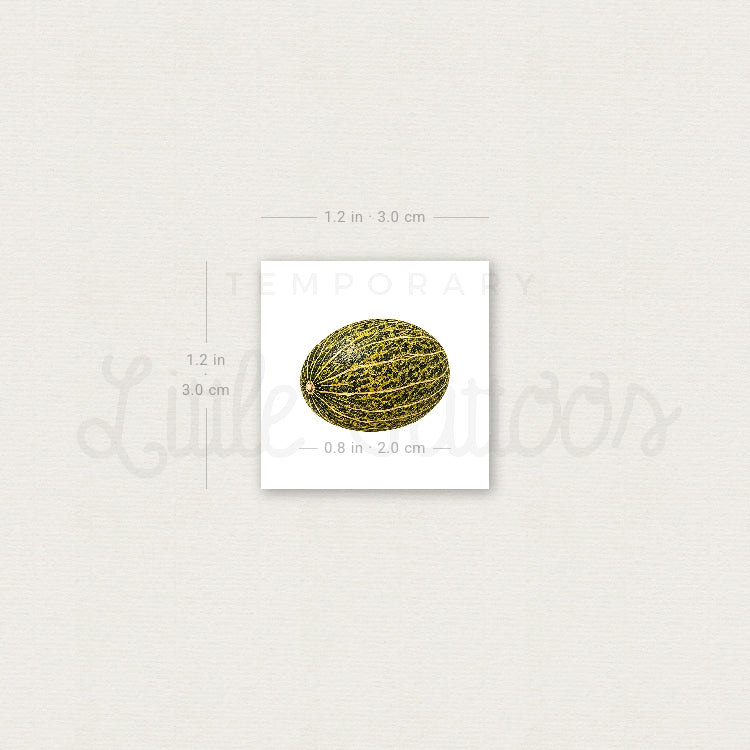 Piel De Sapo Melon Temporary Tattoo - Set of 3