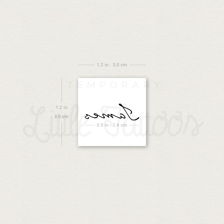 James Temporary Tattoo - Set of 3