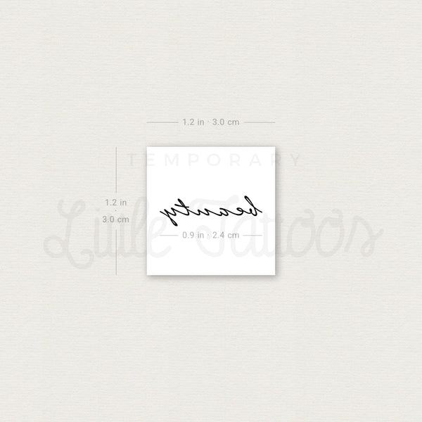 Beauty Temporary Tattoo - Set of 3