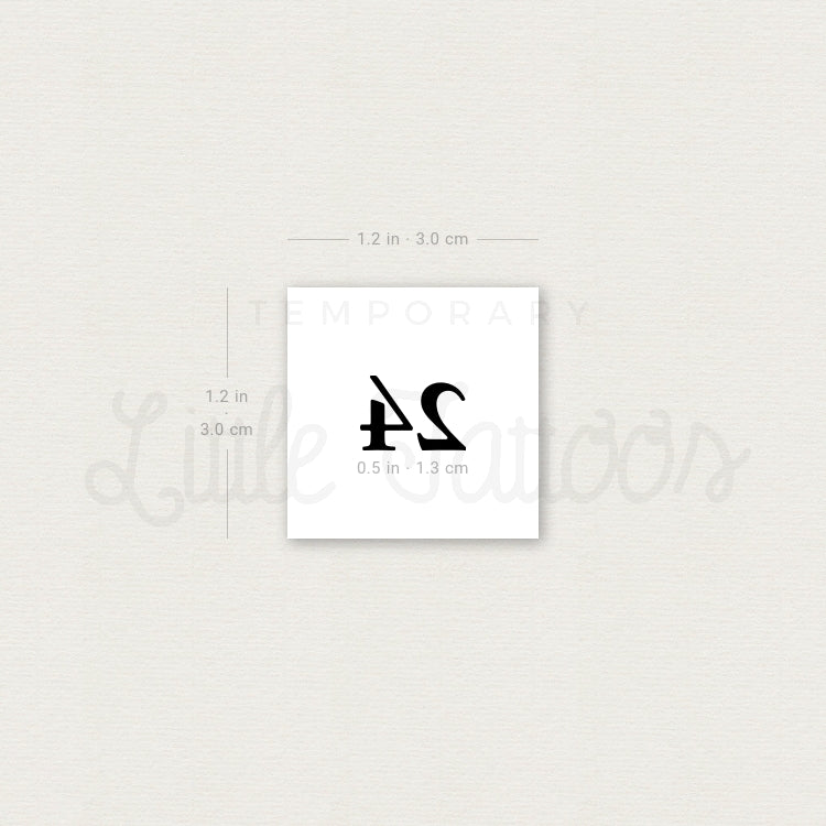 24 Temporary Tattoo - Set of 3