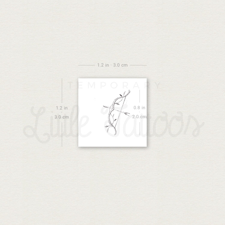 Little Bow And Arrow Temporary Tattoo By Stefano Mazza - Set of 3