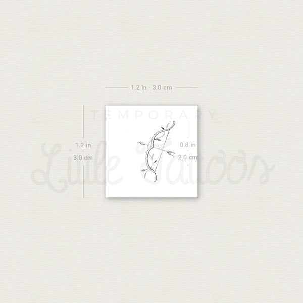 Little Bow And Arrow Temporary Tattoo By Stefano Mazza - Set of 3