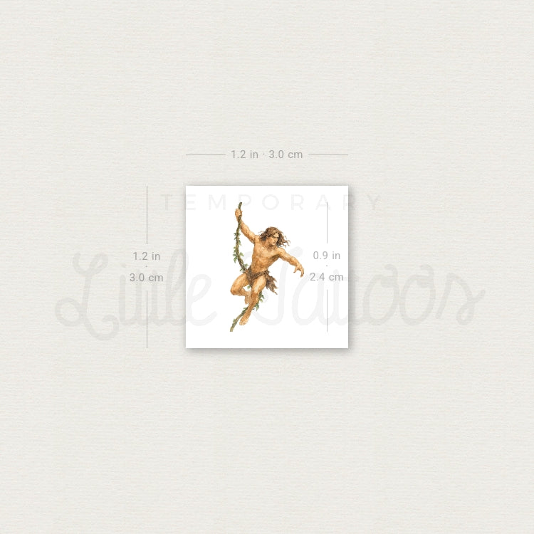 Tarzan Temporary Tattoo - Set of 3