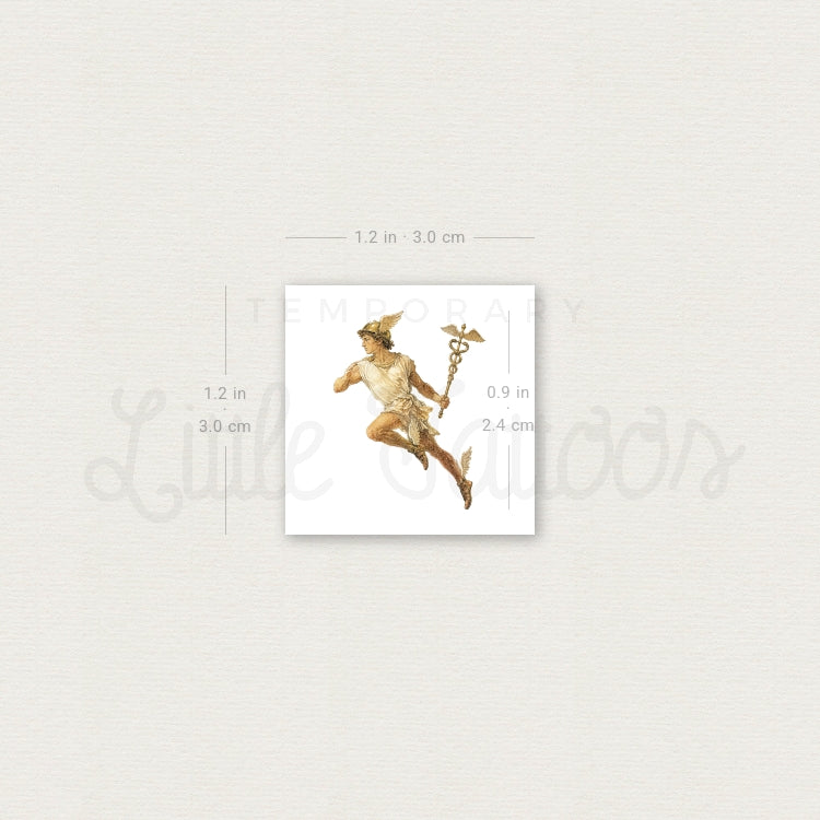 Hermes Temporary Tattoo - Set of 3