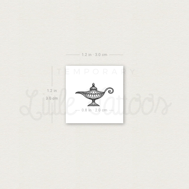Wonderful Lamp Temporary Tattoo - Set of 3