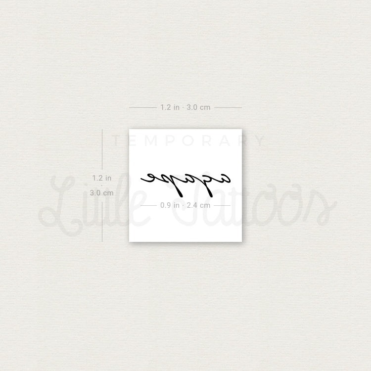 Agape Temporary Tattoo - Set of 3
