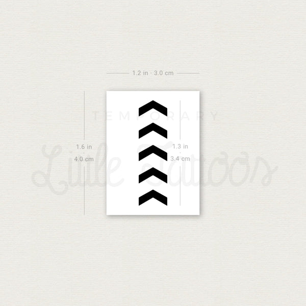 One Direction Five Arrows Tribute Temporary Tattoo - Set of 3