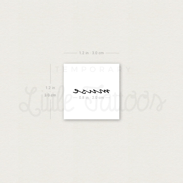 Small Muse Temporary Tattoo - Set of 3