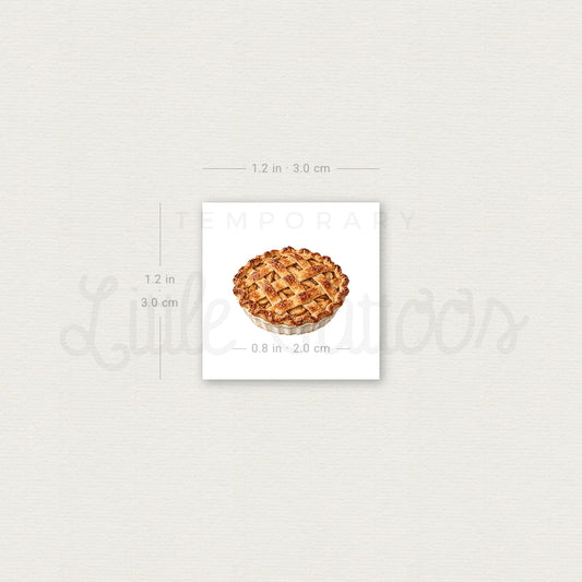 Apple Pie Temporary Tattoo - Set of 3