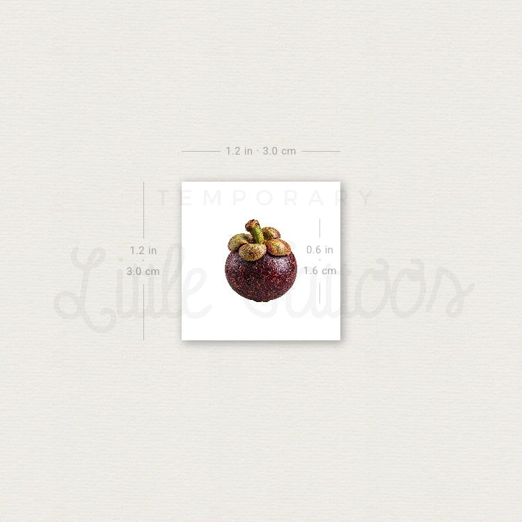 Little Mangosteen Temporary Tattoo - Set of 3