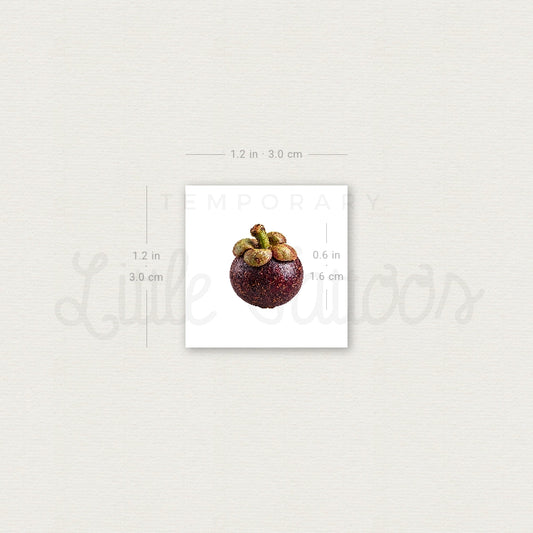 Little Mangosteen Temporary Tattoo - Set of 3