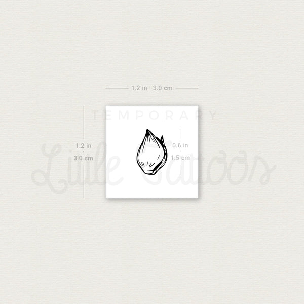 Clove Of Garlic Temporary Tattoo - Set of 3