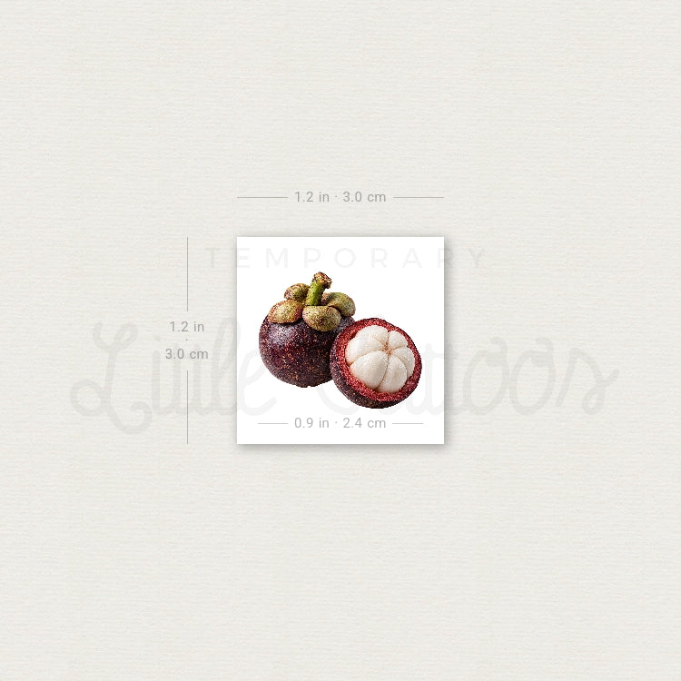 Mangosteen Temporary Tattoo - Set of 3