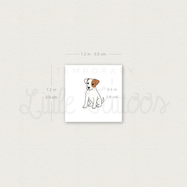 Jack Russell Temporary Tattoo - Set of 3