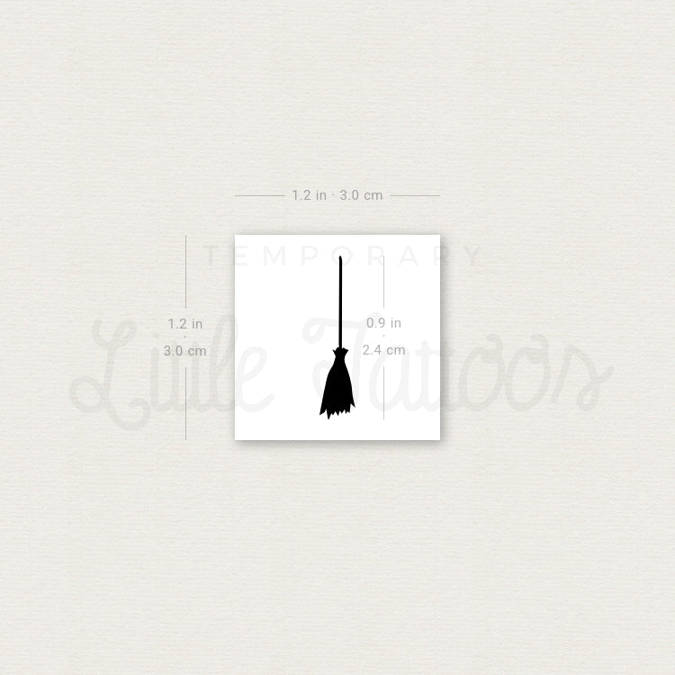 Broomstick Temporary Tattoo - Set of 3
