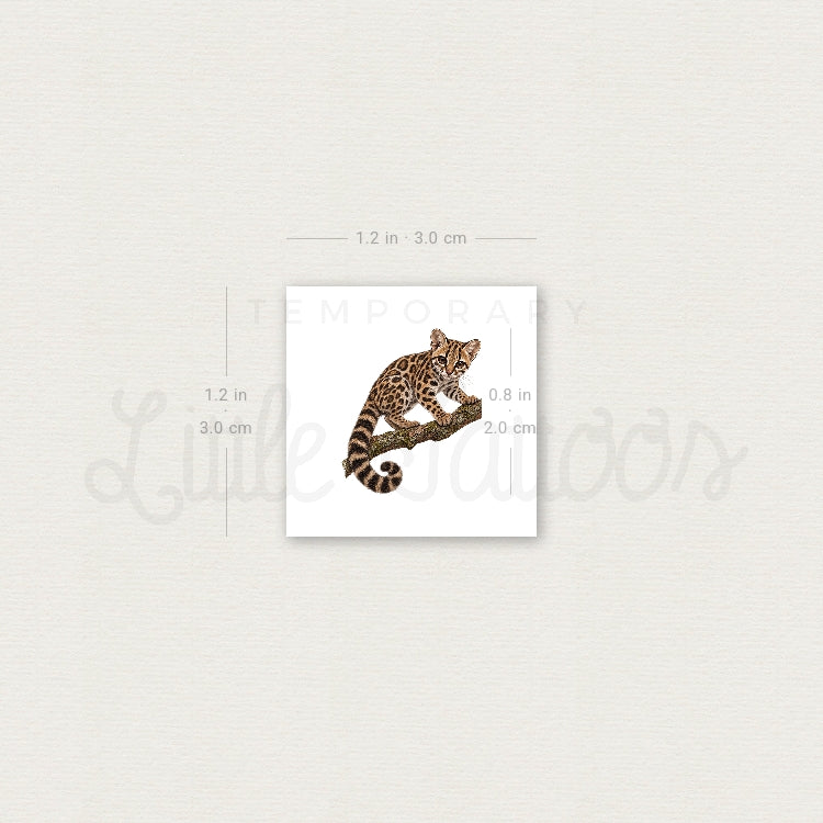 Margay Temporary Tattoo - Set of 3