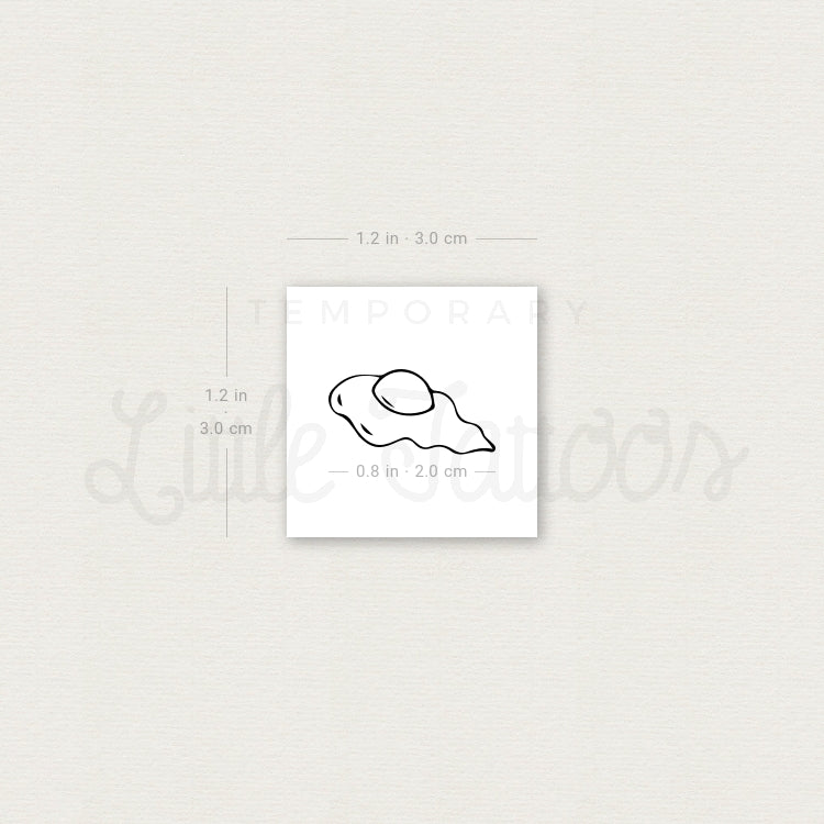 Fried Egg Temporary Tattoo - Set of 3
