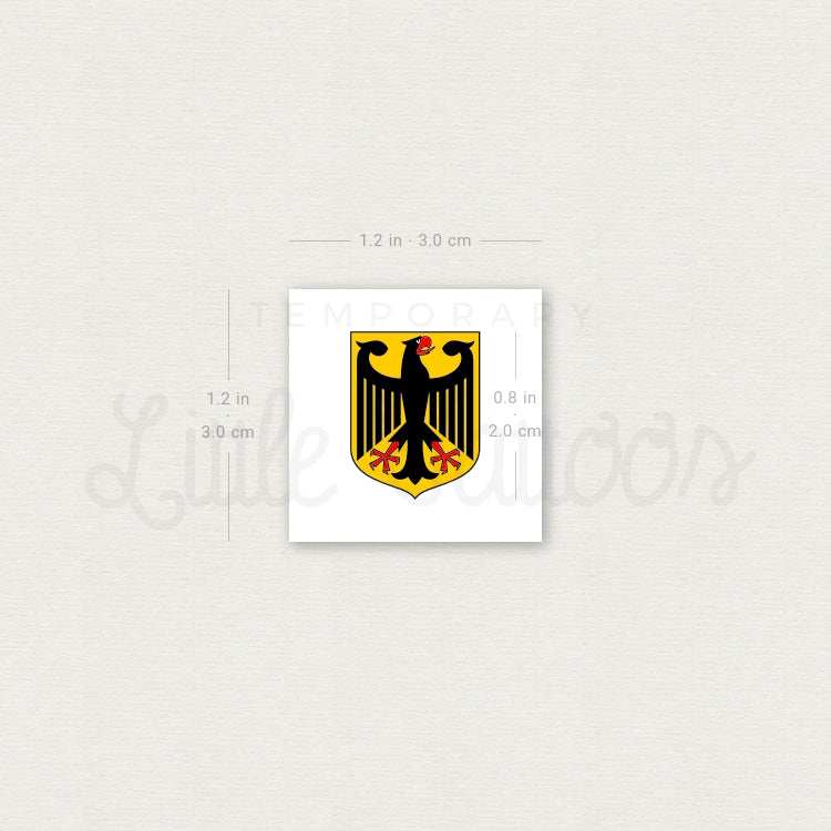 Tatuaje temporal del escudo de armas de Alemania (juego de 3)