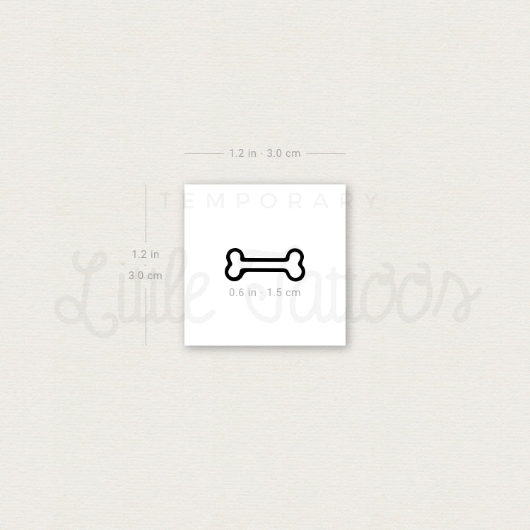 Little Bone Temporary Tattoo - Set of 3