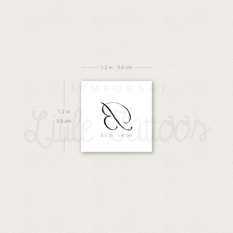 B Temporary Tattoo By Stefano Mazza - Set of 3