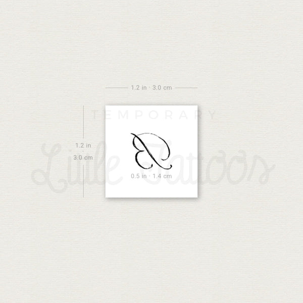 B Temporary Tattoo By Stefano Mazza - Set of 3