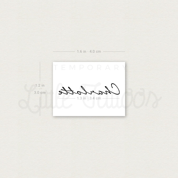 Charlotte Temporary Tattoo - Set of 3