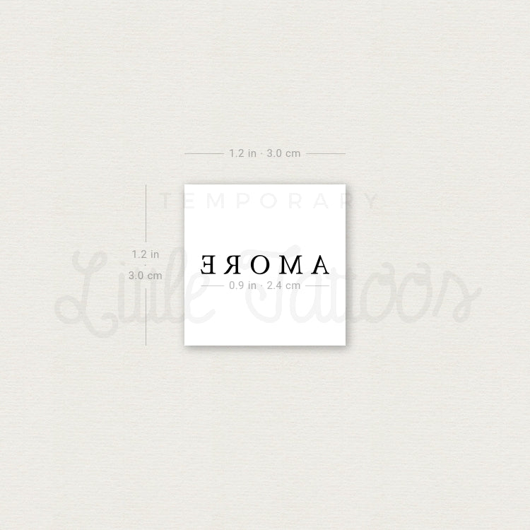 AMORE Temporary Tattoo - Set of 3