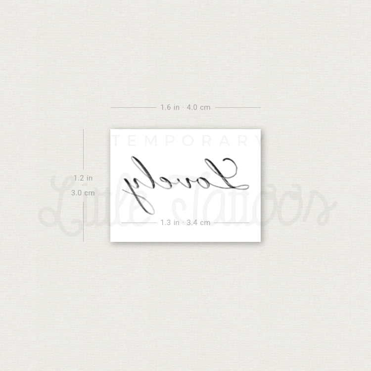 Lovely By Stefano Mazza Temporary Tattoo - Set of 3