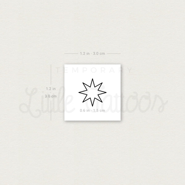 Ishtar Star Temporary Tattoo - Set of 3