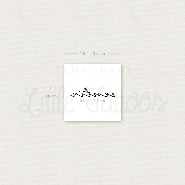 Sentir Temporary Tattoo - Set of 3