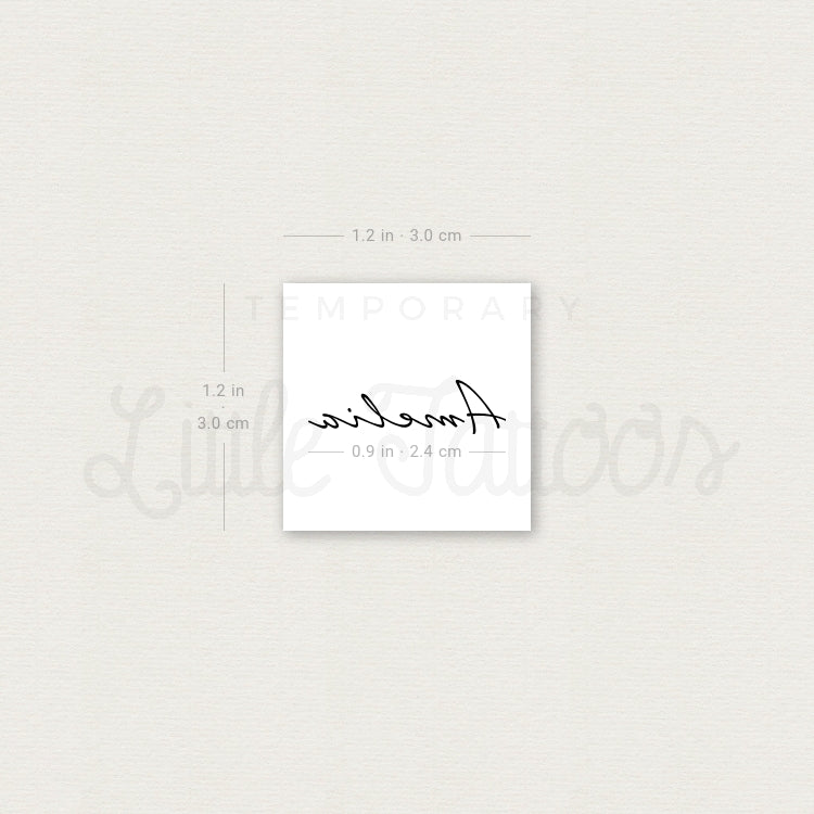 Amelia Temporary Tattoo - Set of 3