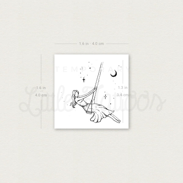 Swing Temporary Tattoo By Stefano Mazza - Set of 3