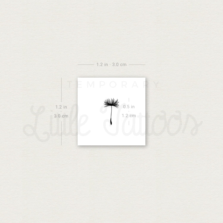 Tiny Dandelion Seed Temporary Tattoo - Set of 3