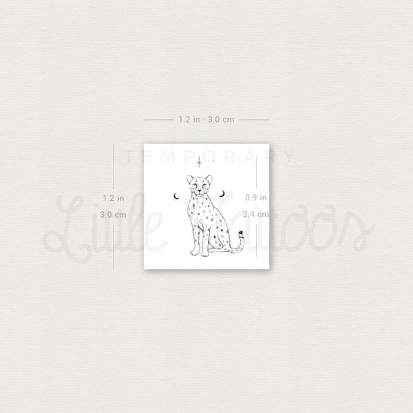 Little Cheetah By Stefano Mazza Temporary Tattoo - Set of 3