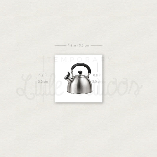 Kettle Temporary Tattoo - Set of 3