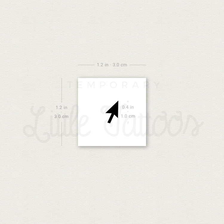 Cursor Arrow Temporary Tattoo - Set of 3