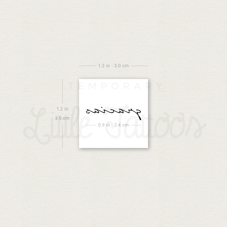 Gracias Temporary Tattoo - Set of 3