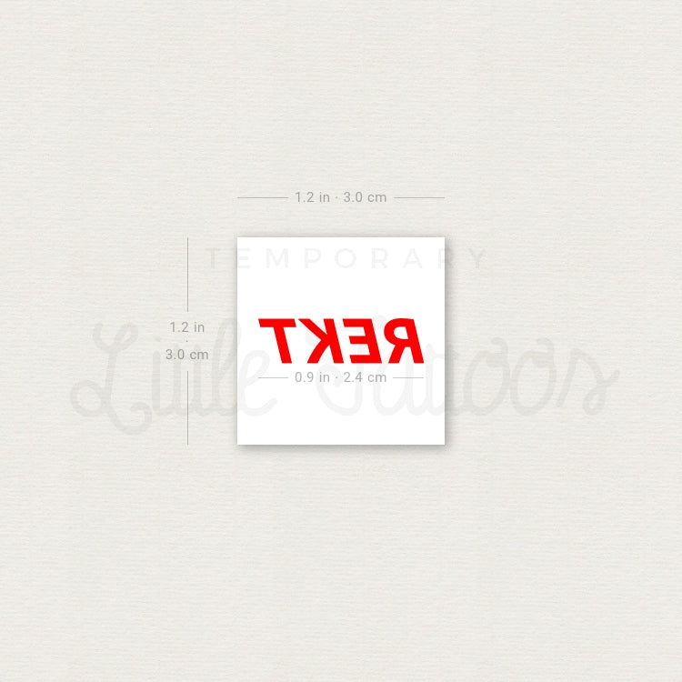 Rekt Temporary Tattoo - Set of 3