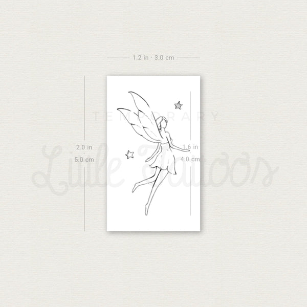 Flying Fairy By Stefano Mazza Temporary Tattoo - Set of 3