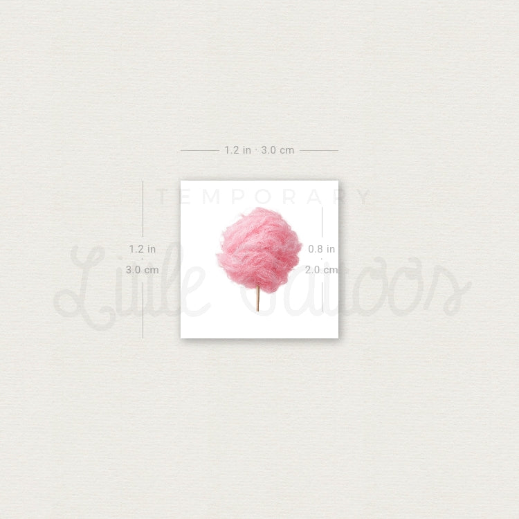 Cotton Candy Temporary Tattoo - Set of 3
