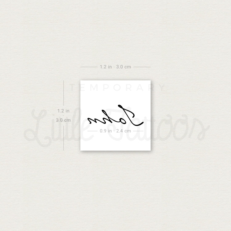 John Temporary Tattoo - Set of 3