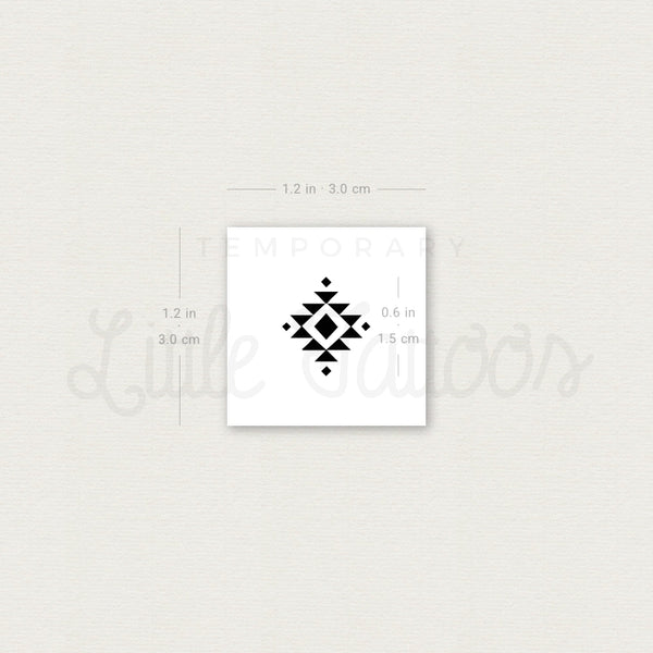 Navajo Charm Temporary Tattoo - Set of 3