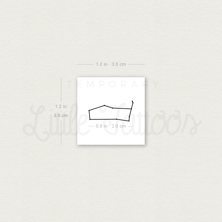 Tiny Gemini Constellation Temporary Tattoo - Set of 3
